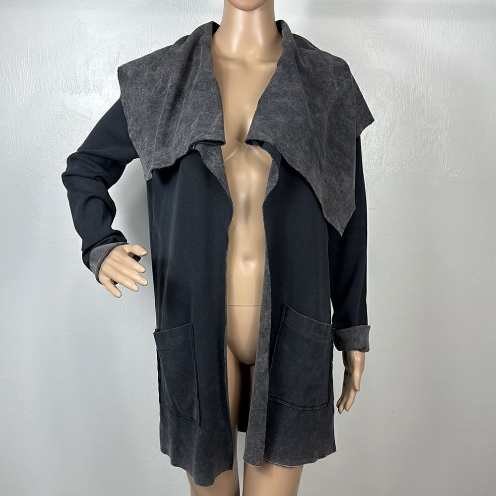 ❤️Last Chance 7 For All Mankind Distressed Print Open Front Jacket Size S